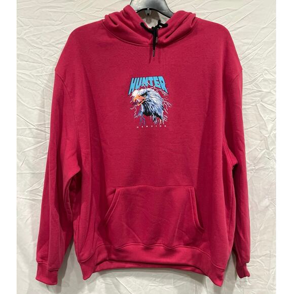 Genuine Authentic Garment World Tour Hunter Eagle Lightening Bolt Hoodie Men 2XL - Picture 2 of 6